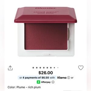 Glossier Cloud Paint Plush Blush